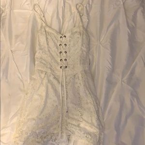 White Lace Romper